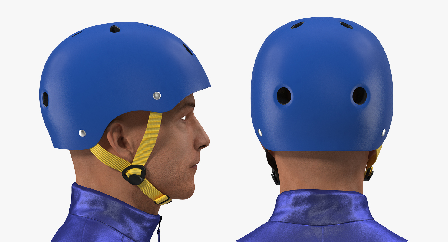 3D model Skate Helmet on Head