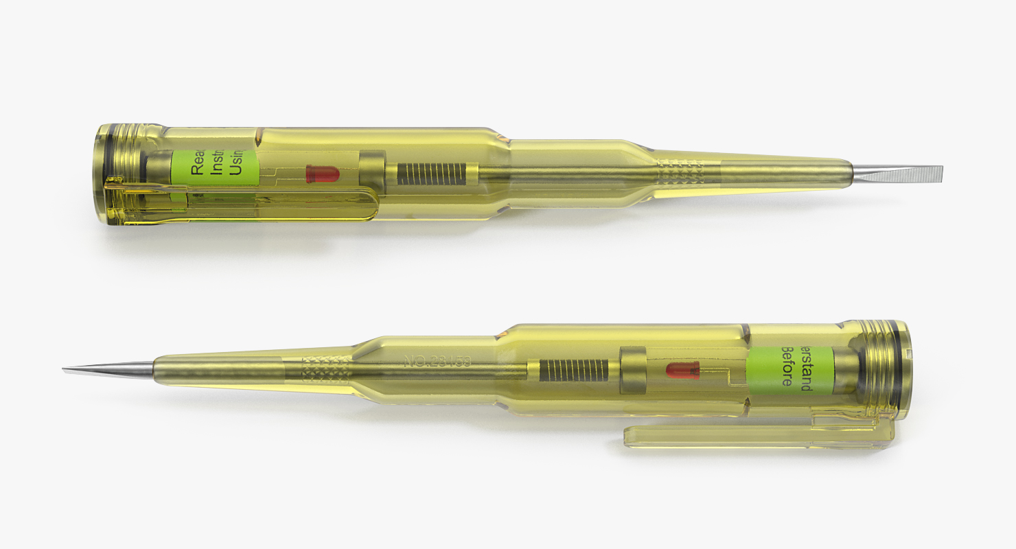 3D Screwdriver Circuit Tester