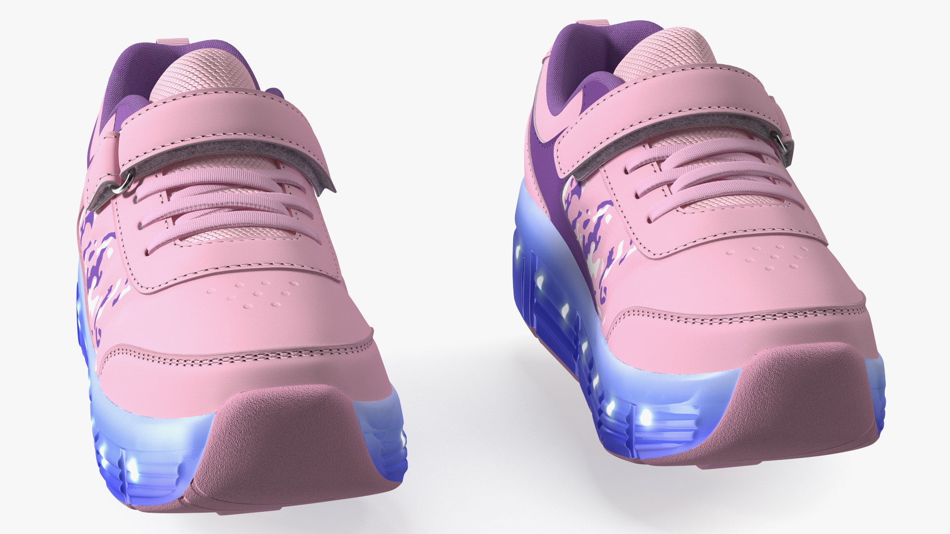 3D Roller Shoes Light Pink model