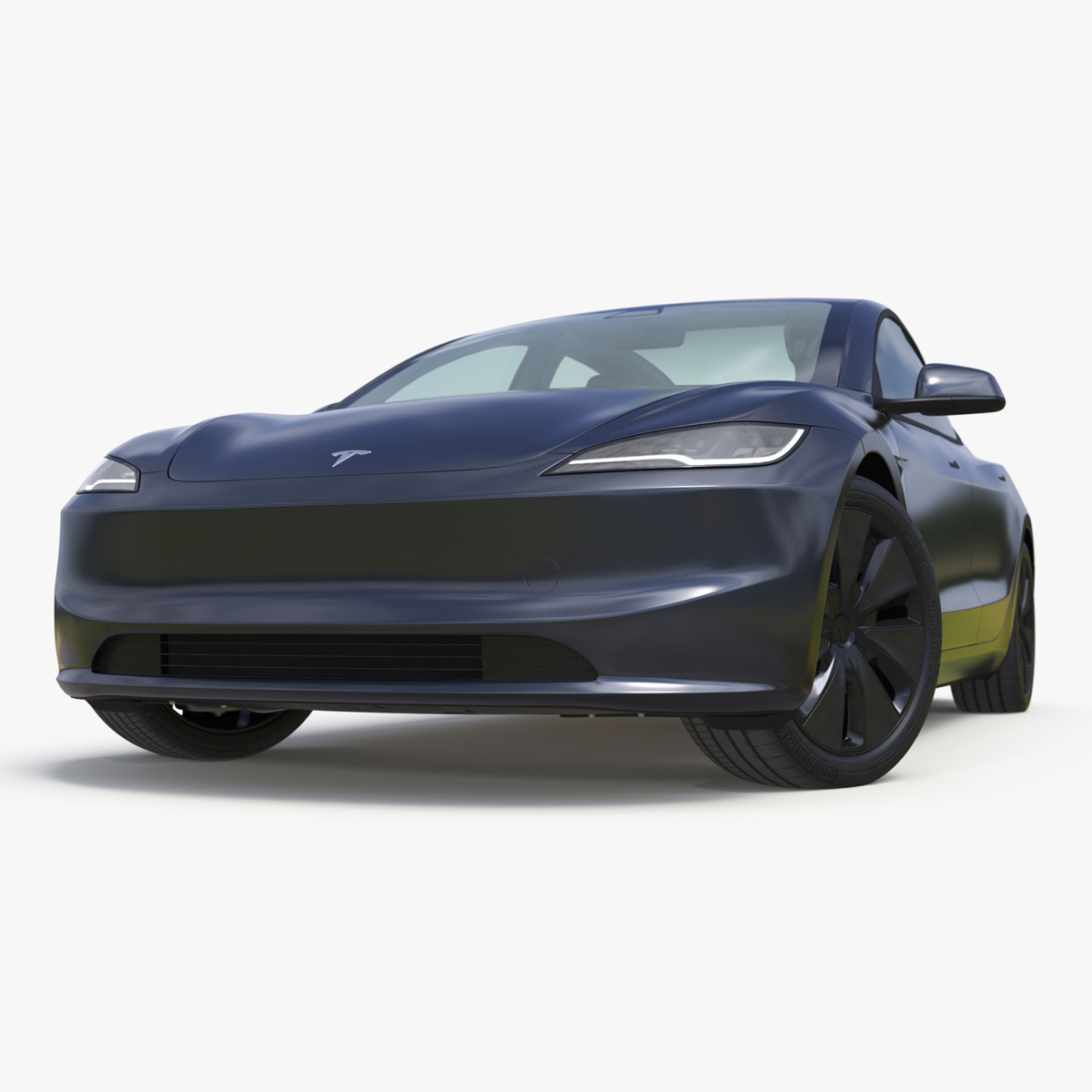 Tesla Model 3 2024 with Tesla Bot Rigged for Maya 3D model