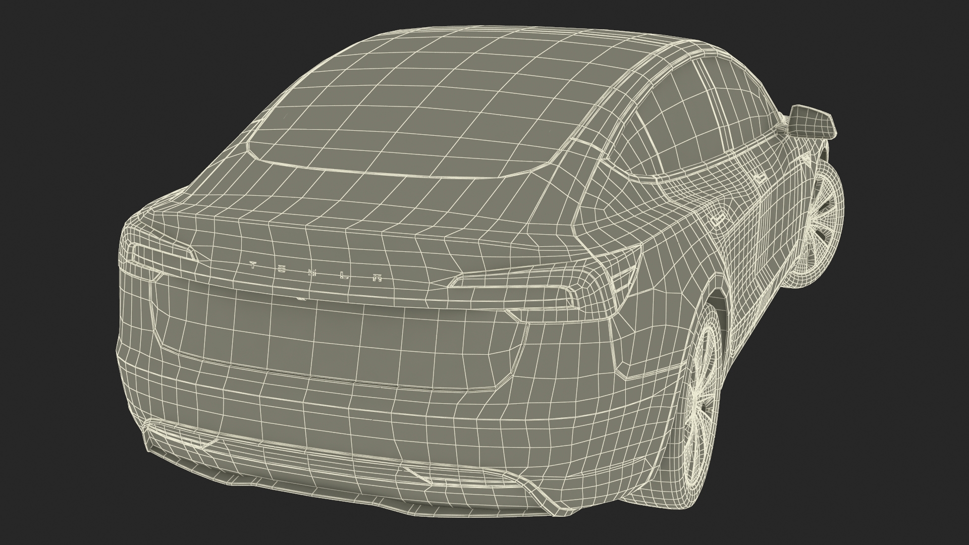 Tesla Model 3 2024 with Tesla Bot Rigged for Maya 3D model