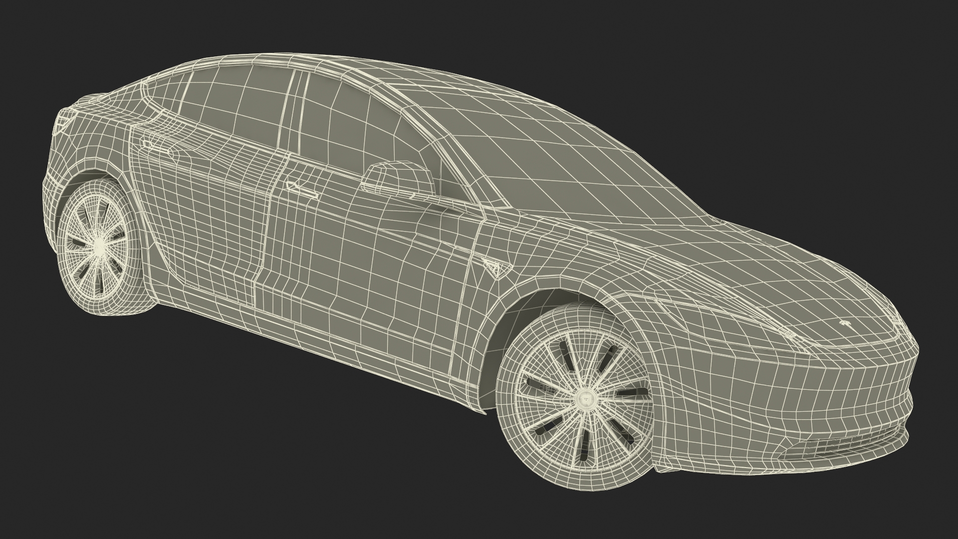 Tesla Model 3 2024 with Tesla Bot Rigged for Maya 3D model