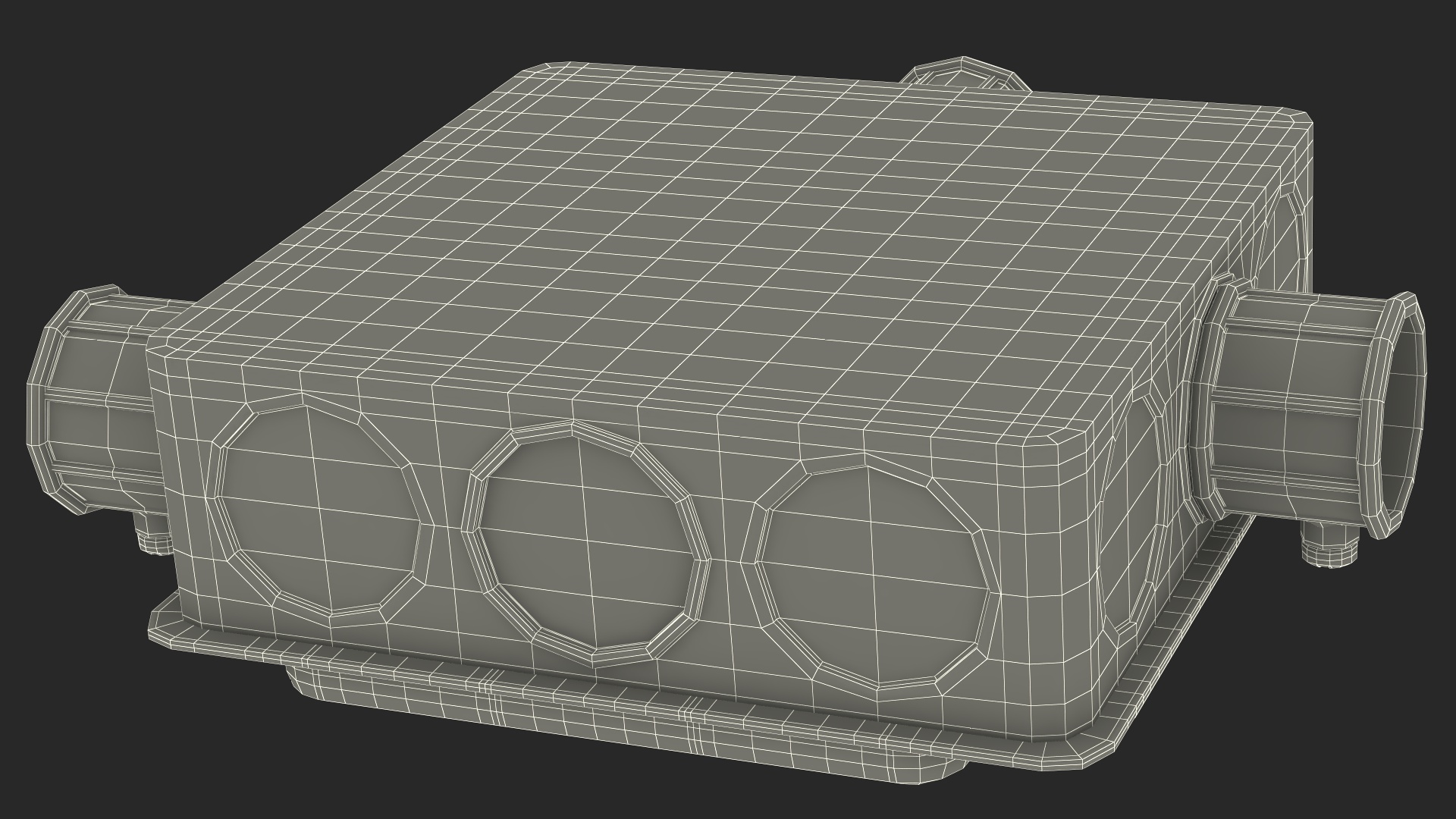 3D model Junction Box With Sockets