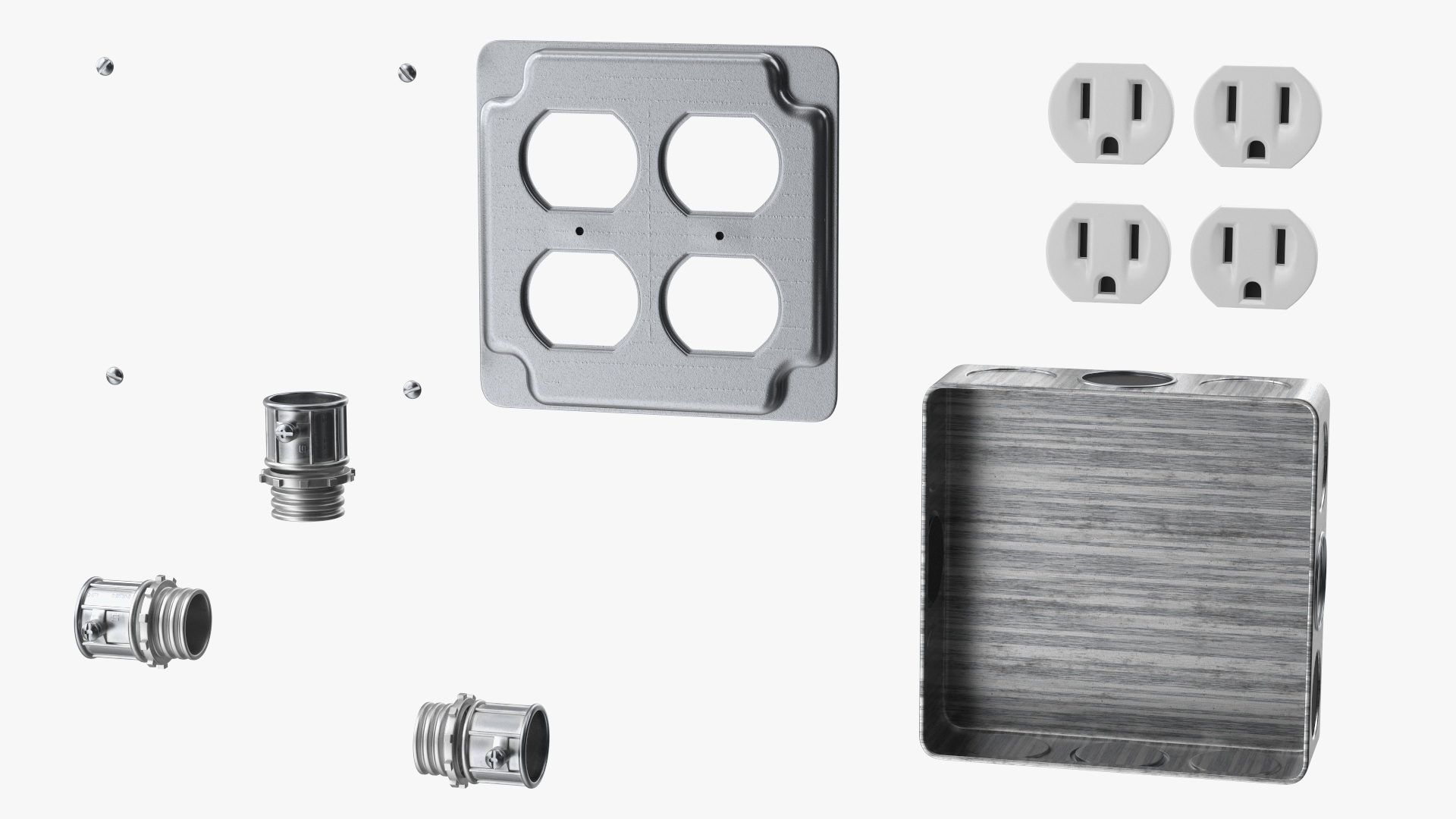 3D model Junction Box With Sockets