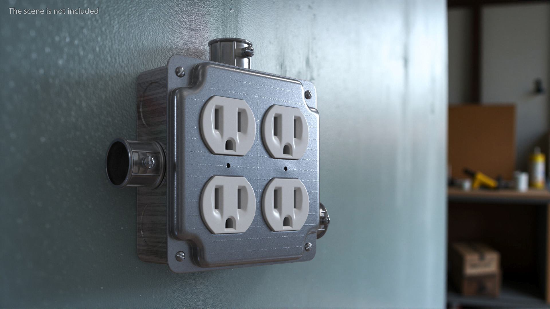 3D model Junction Box With Sockets