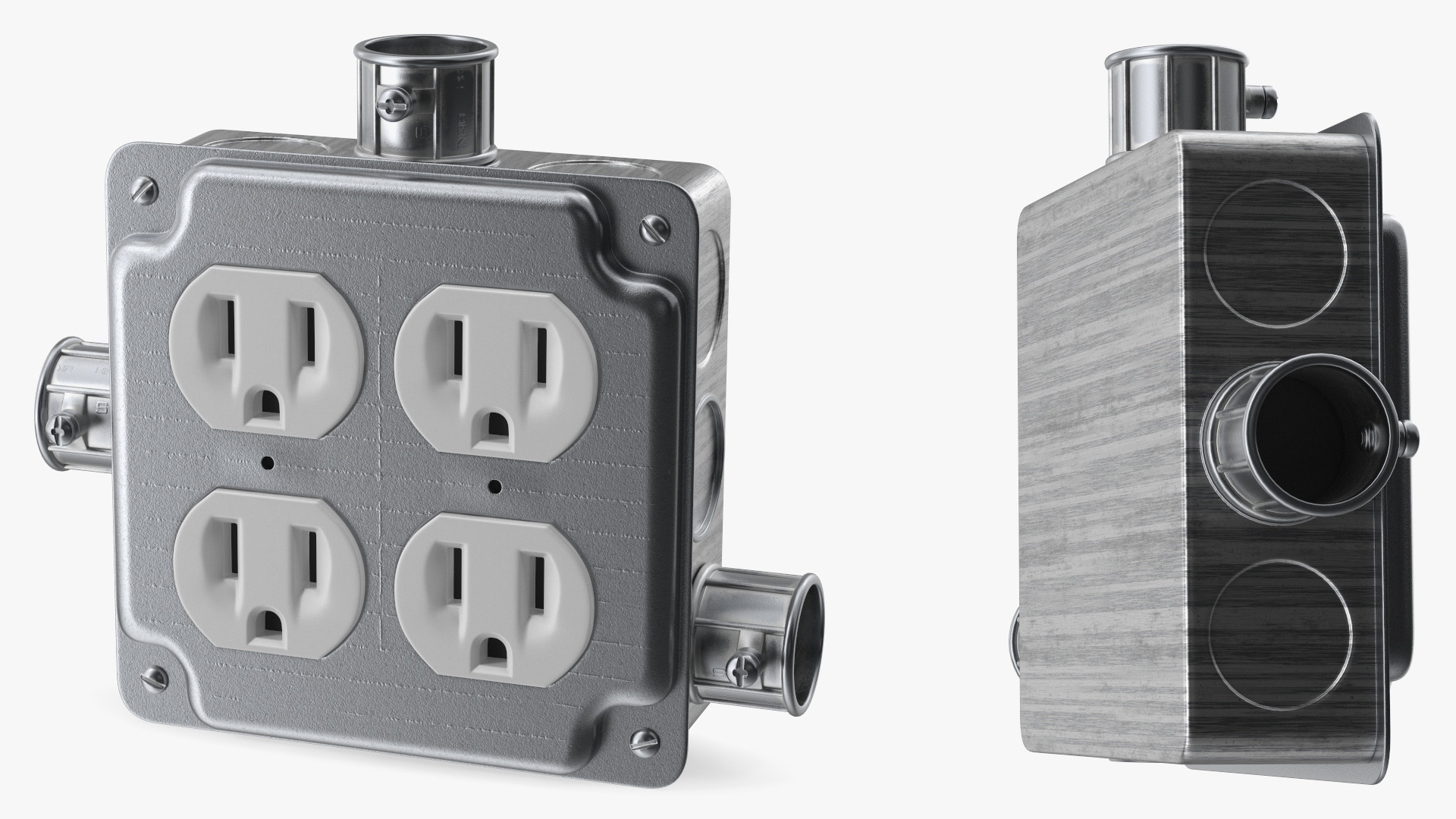 3D model Junction Box With Sockets