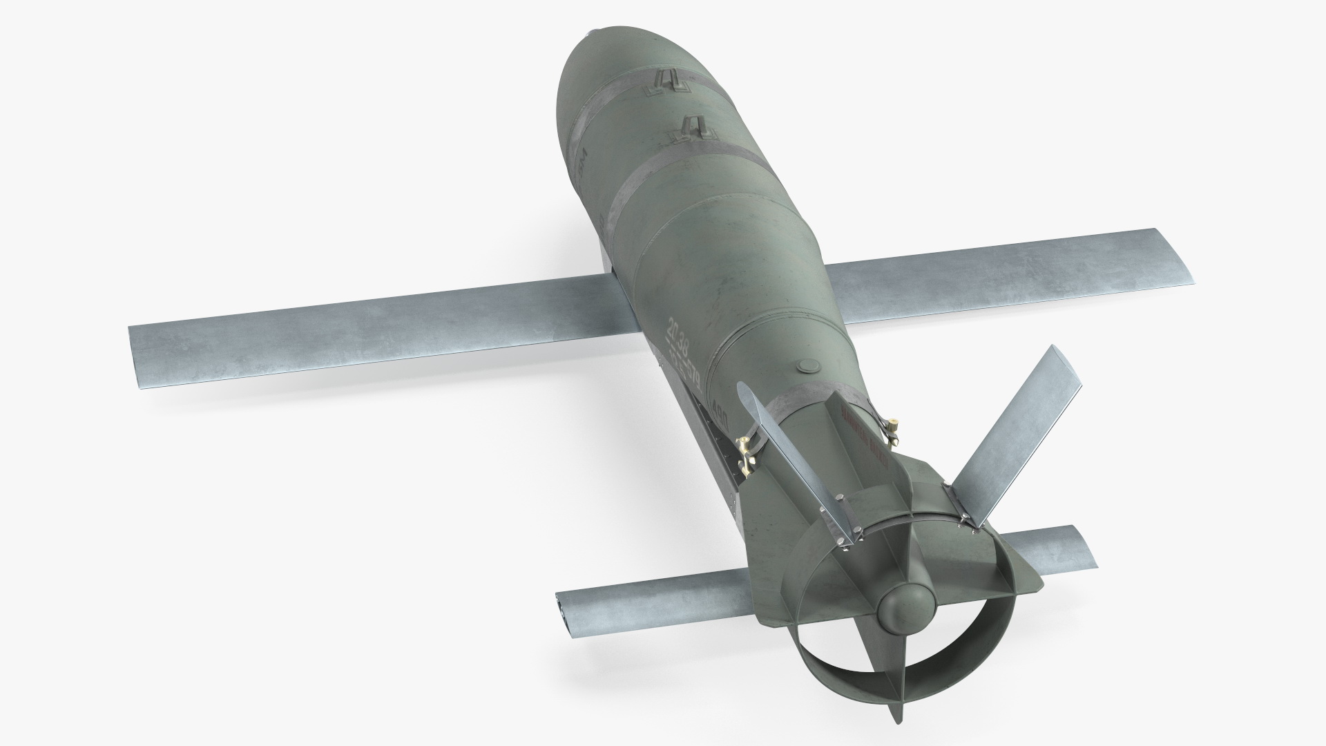 3D Russian FAB 500 M62 Air Bomb with UMPK model