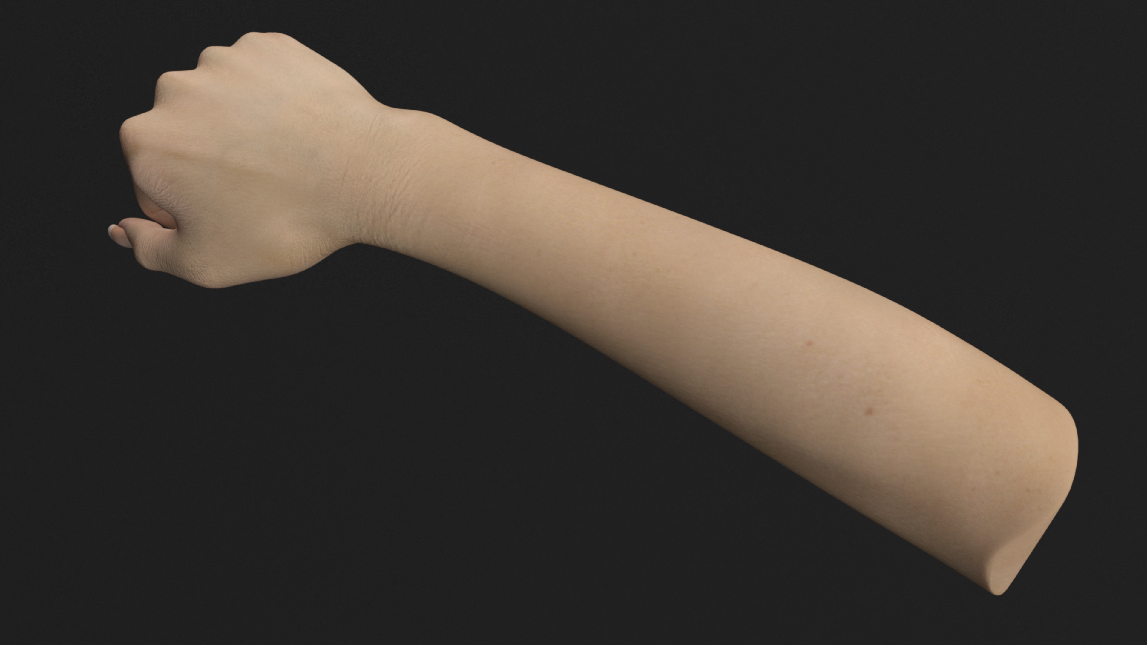 White Skinned Woman Fist 3D model