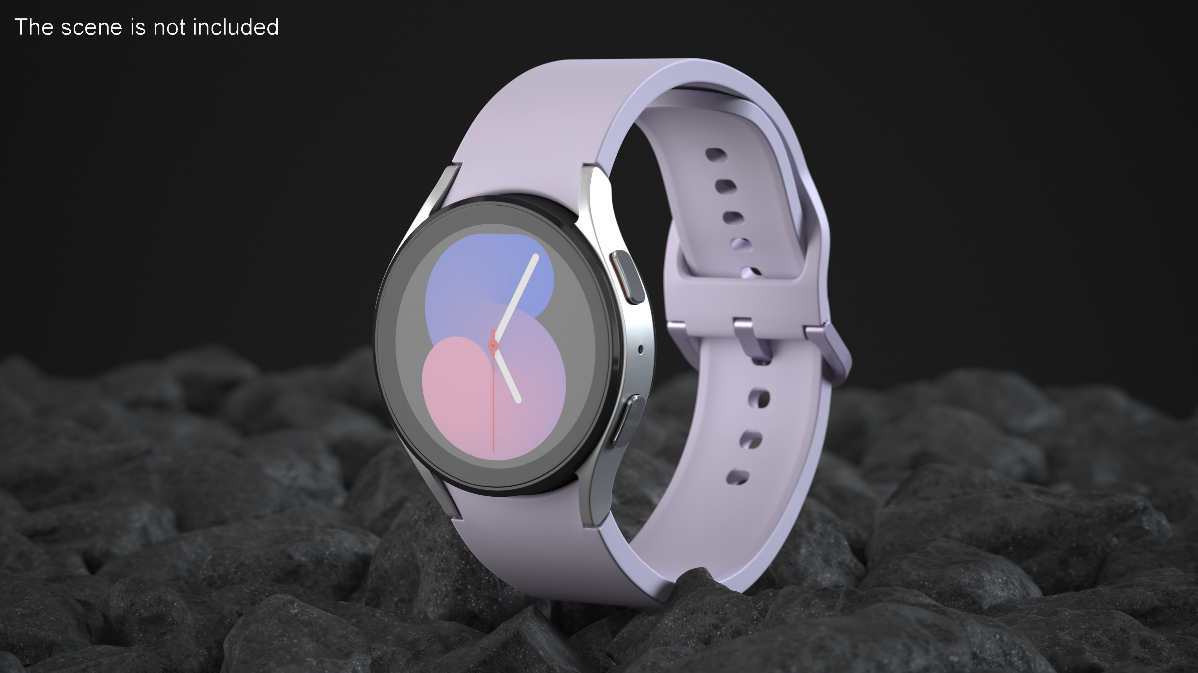 3D model Silver Samsung Galaxy Watch 5 small 40mm