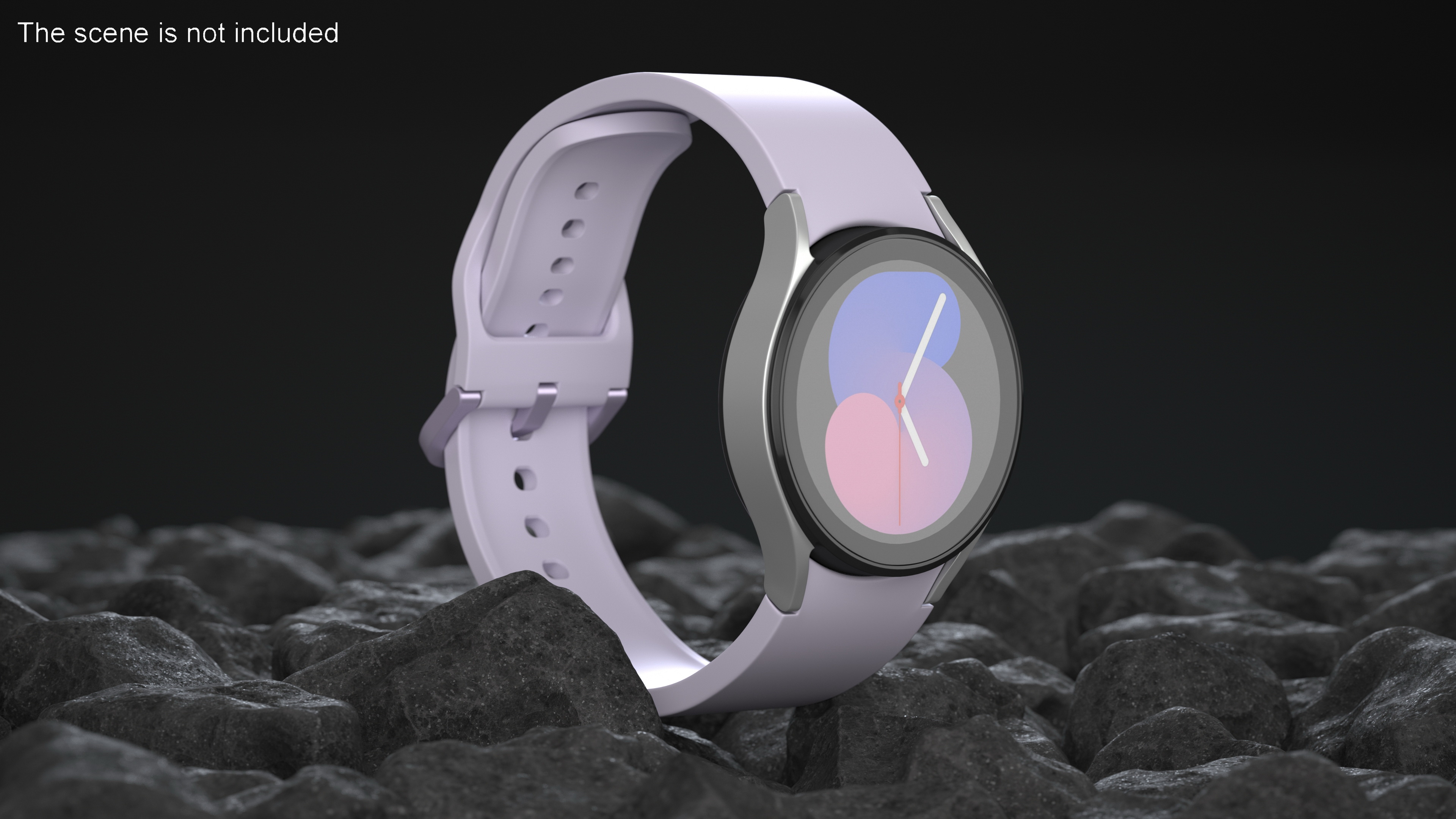 3D model Silver Samsung Galaxy Watch 5 small 40mm