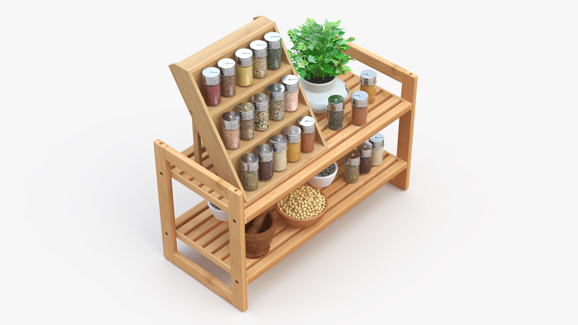 3D Kitchen Seasoning Storage Spice Rack