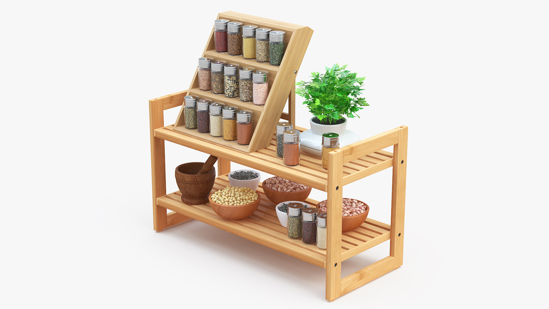 3D Kitchen Seasoning Storage Spice Rack