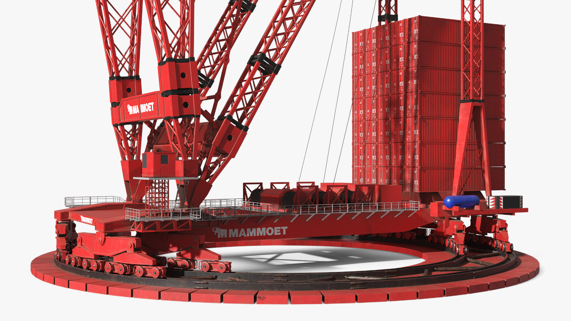 3D Mammoet Construction Crane Dirt