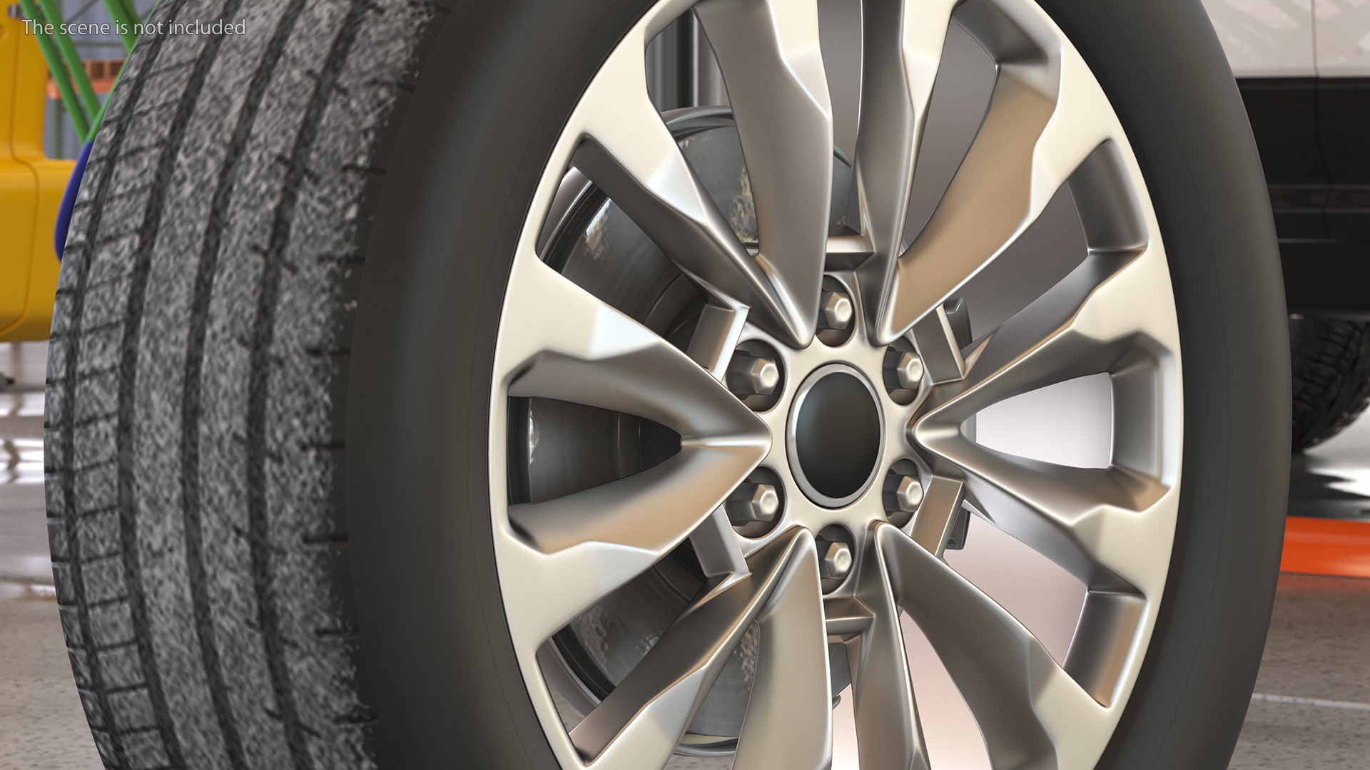 SUV Wheel 3D model