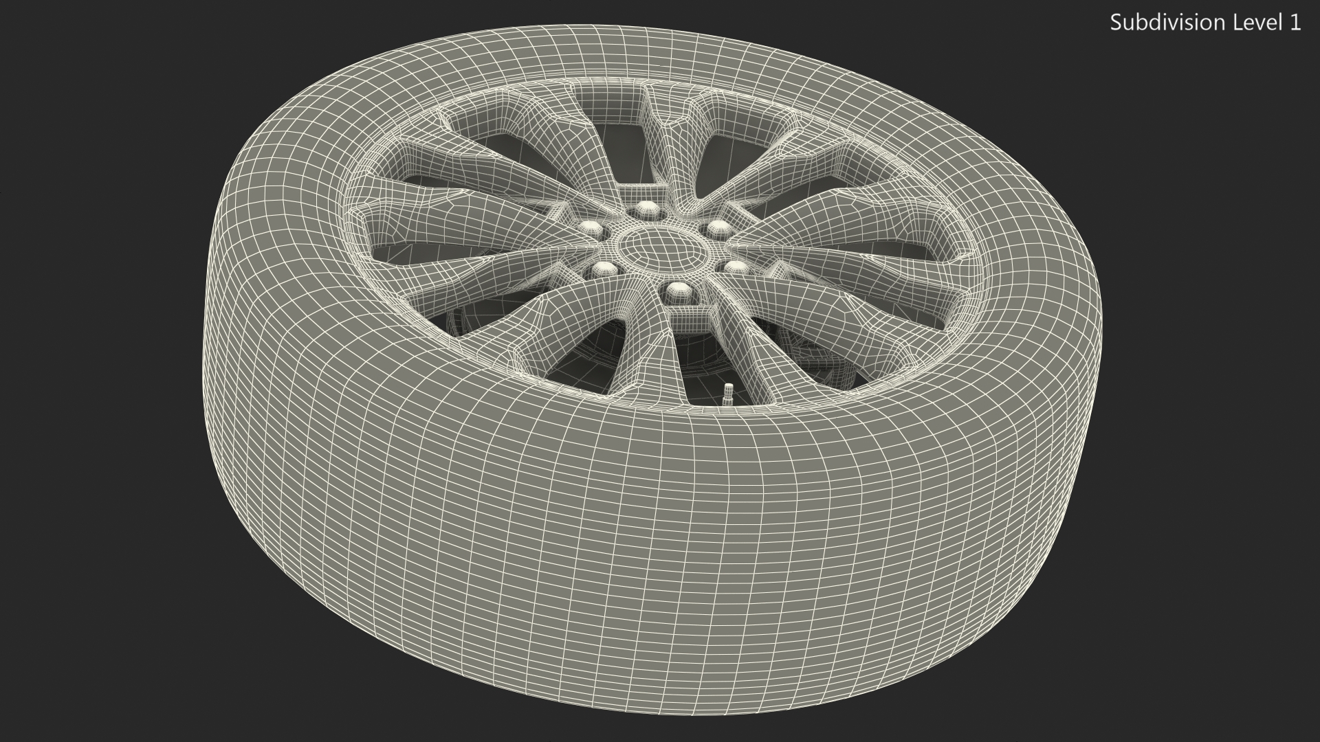 SUV Wheel 3D model