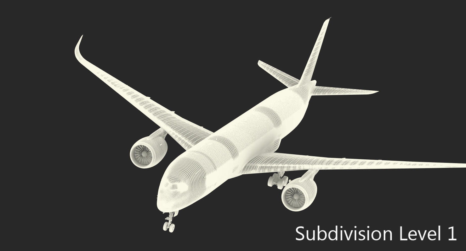 3D Airbus A350 900 Generic model