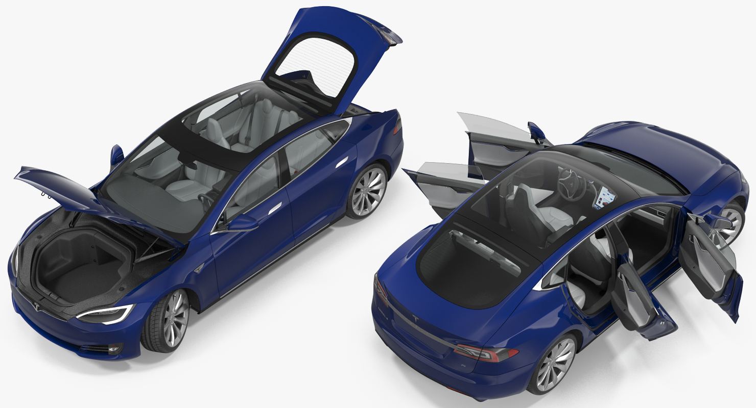 3D Tesla Model S 75 2017