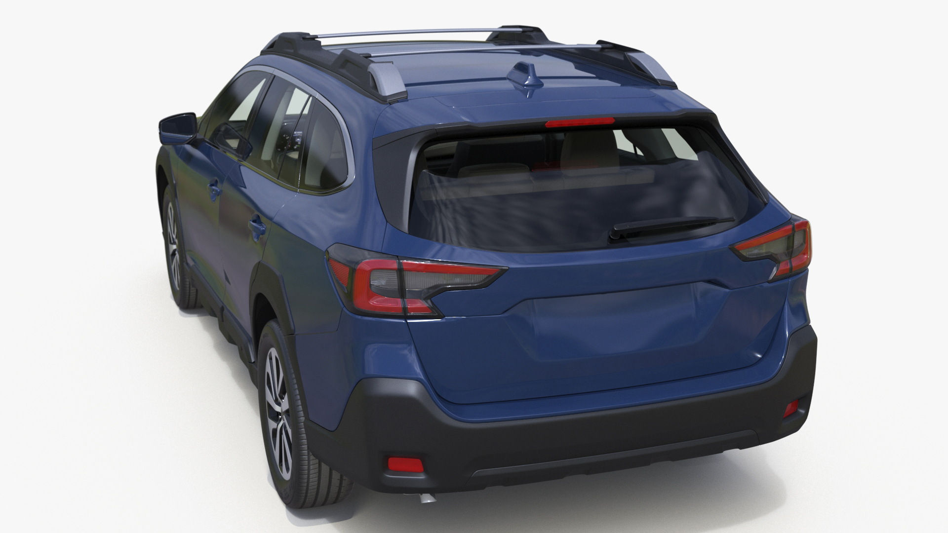 3D City Crossover SUV Blue model