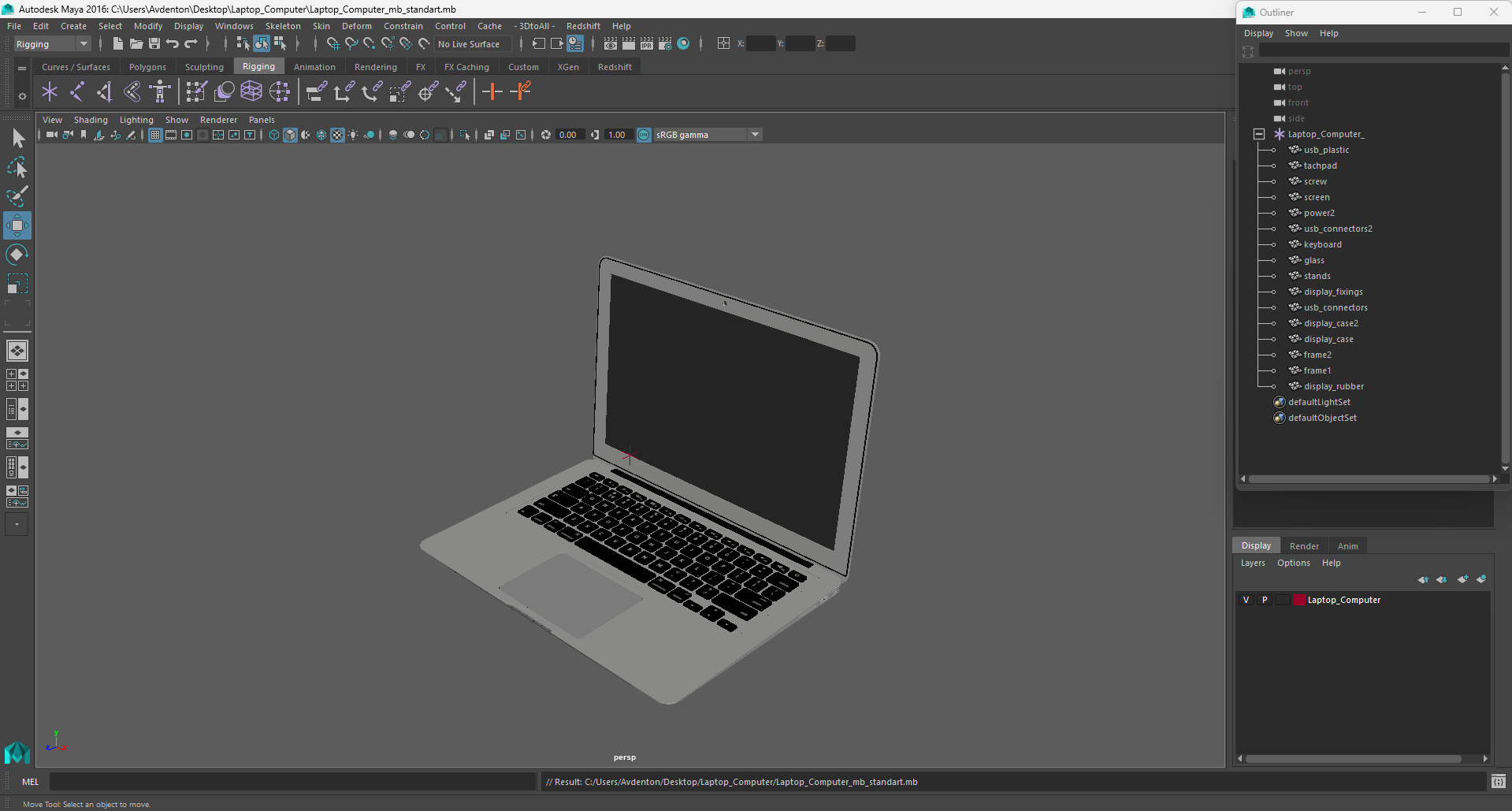 3D model Laptop Computer