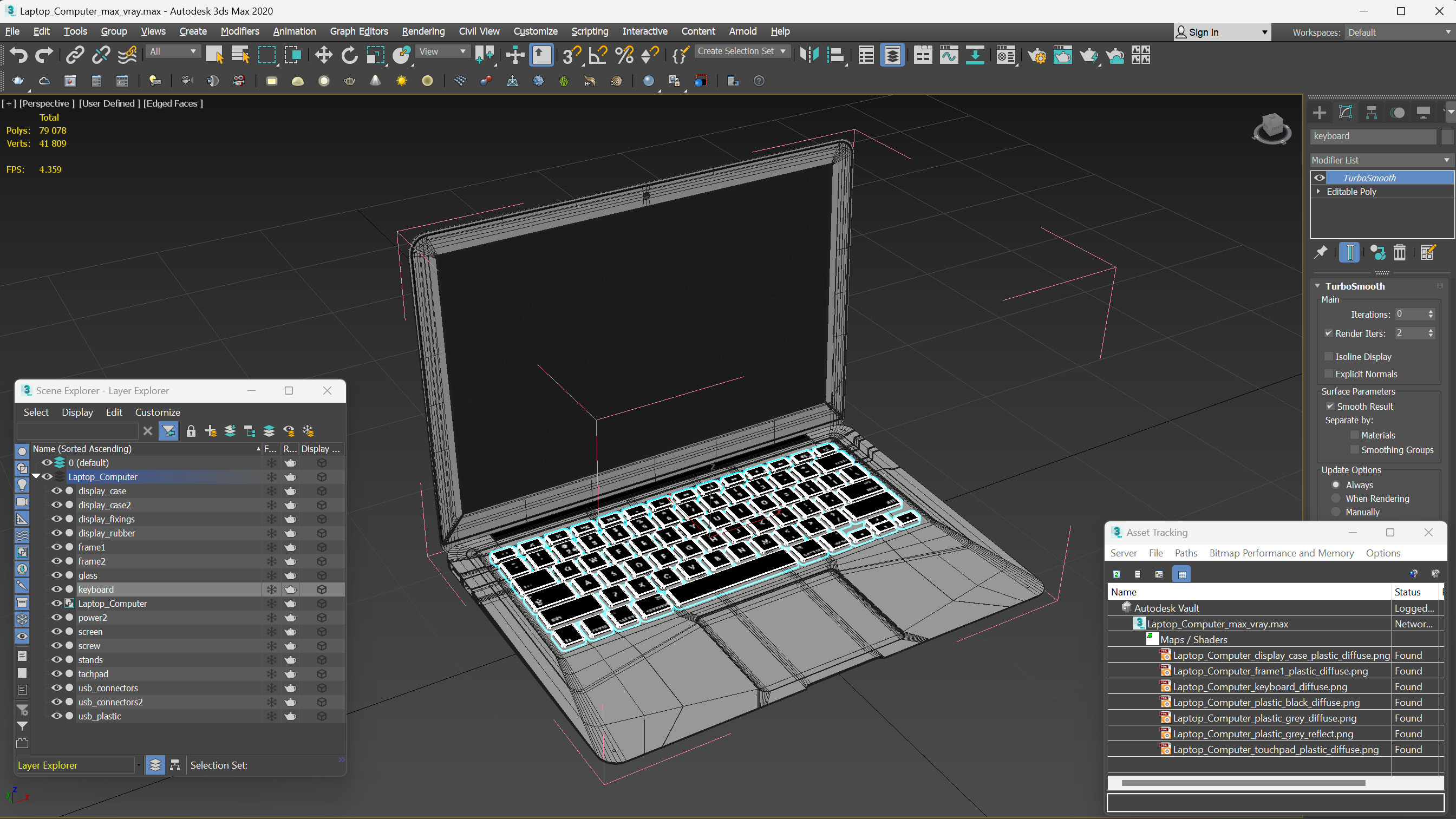 3D model Laptop Computer