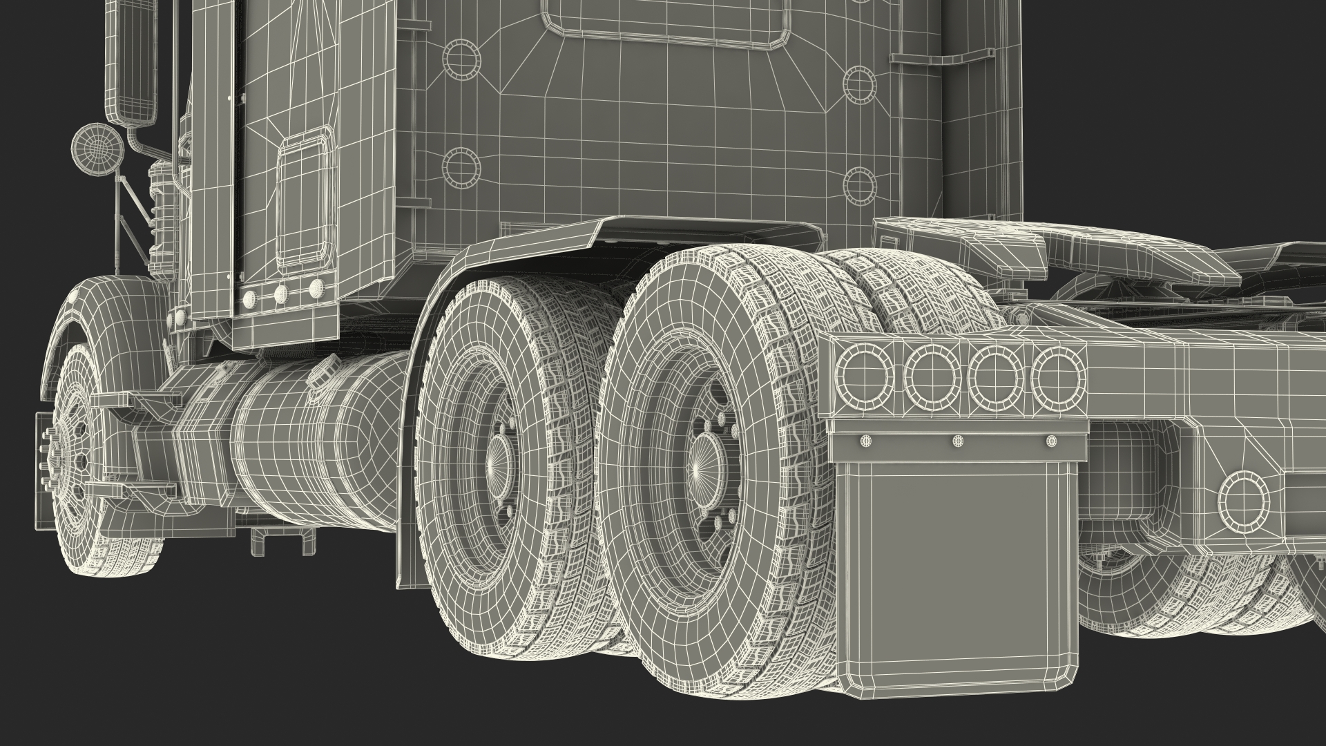 3D 2020 Freightliner 122SD Truck Rigged