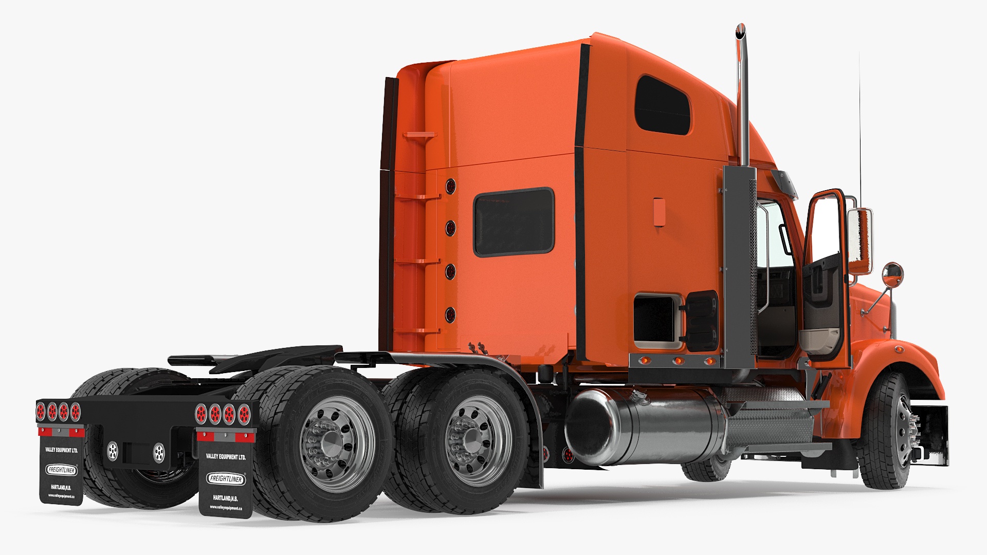 3D 2020 Freightliner 122SD Truck Rigged