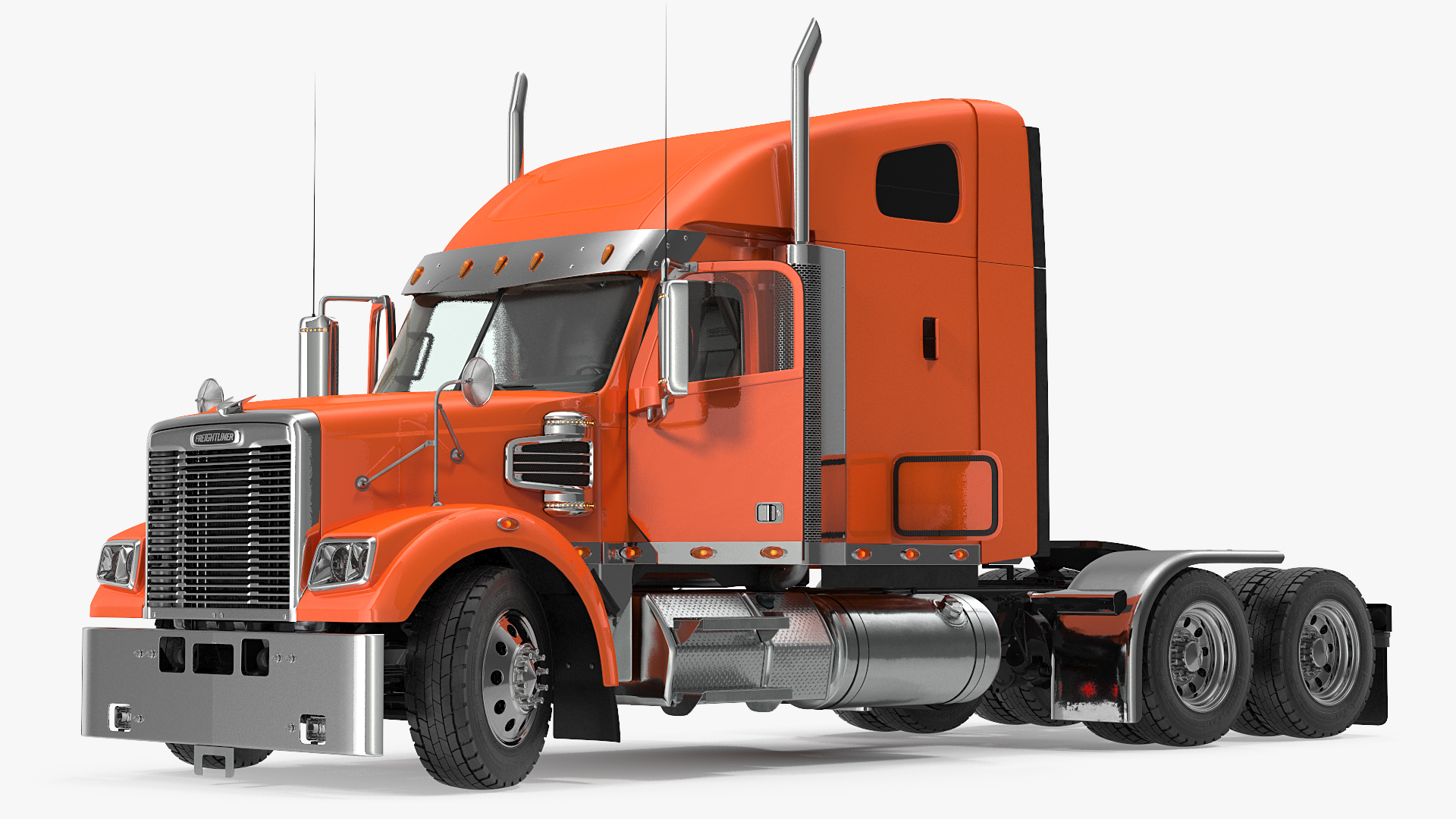 3D 2020 Freightliner 122SD Truck Rigged