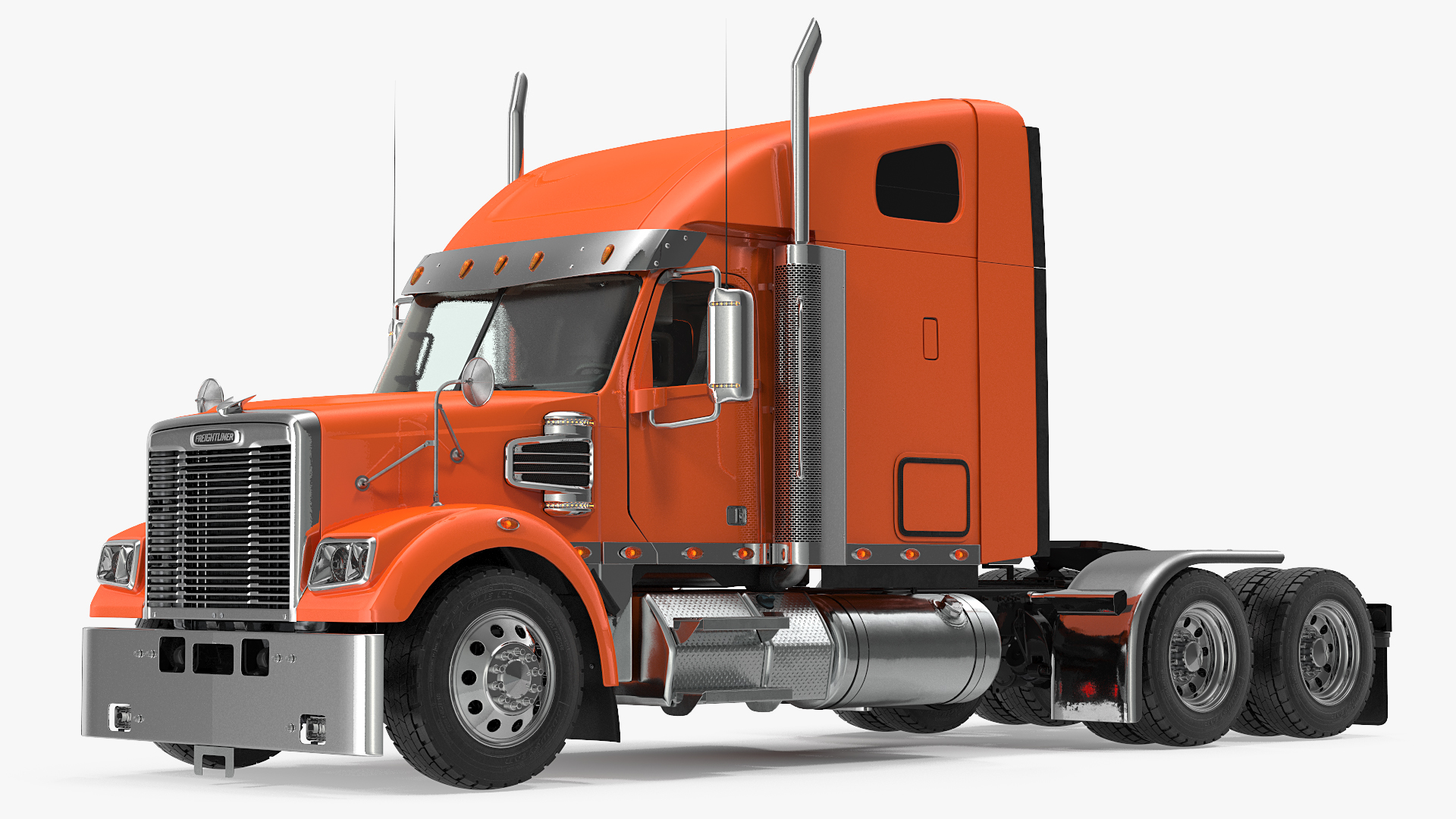 3D 2020 Freightliner 122SD Truck Rigged