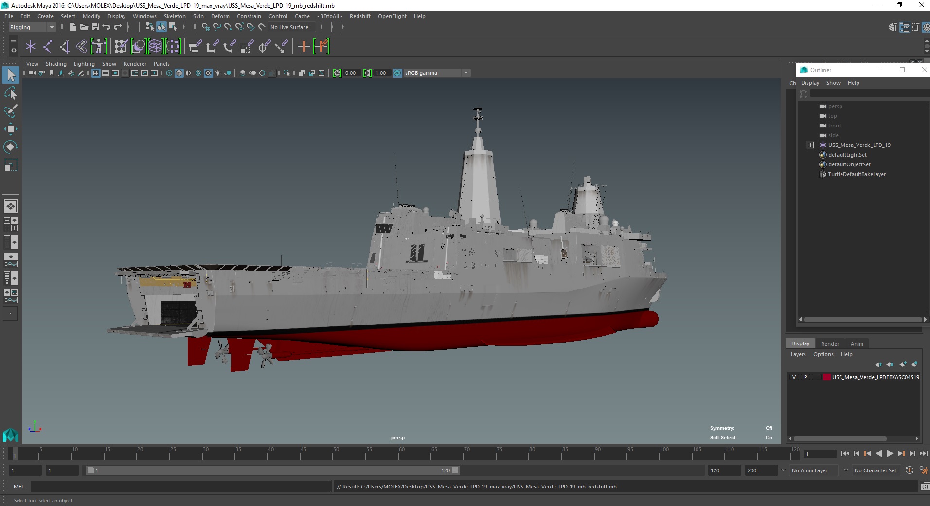 3D USS Mesa Verde LPD-19