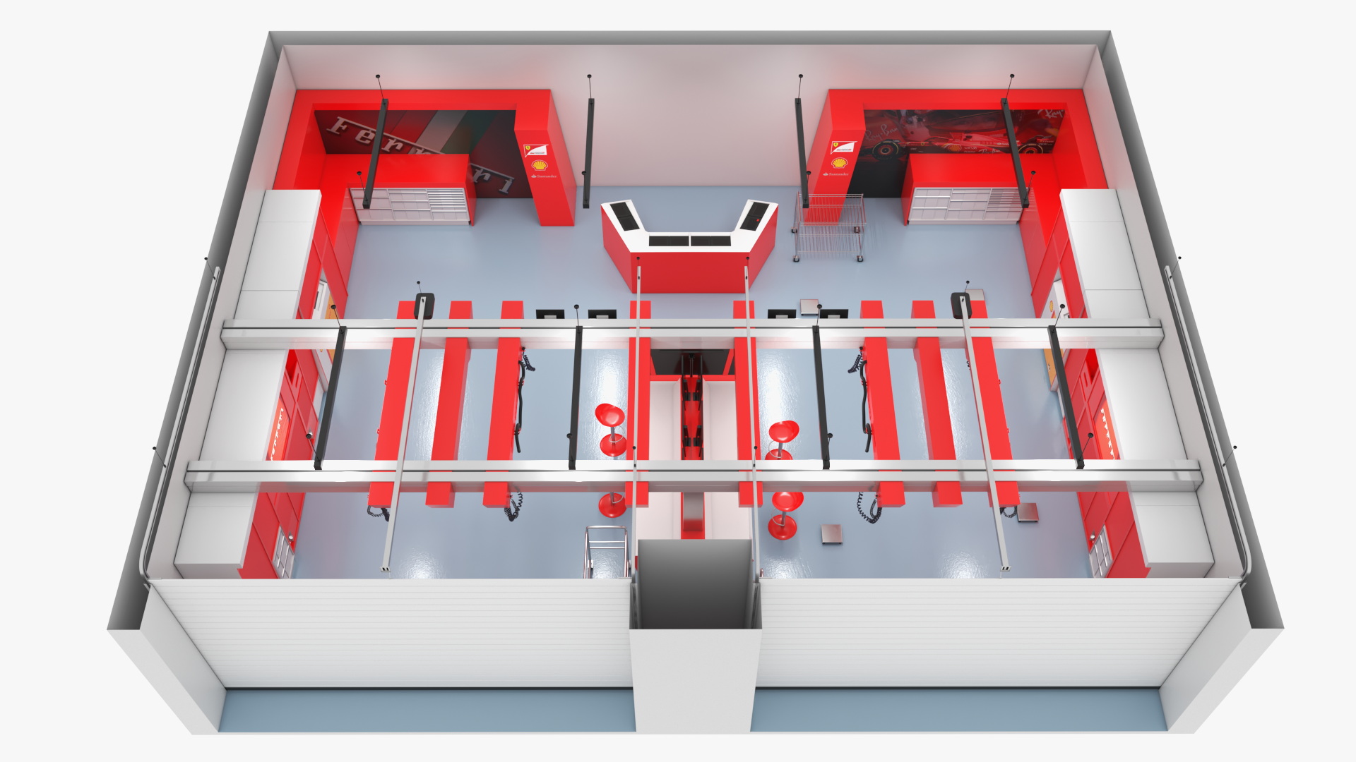 3D Formula 1 Garage