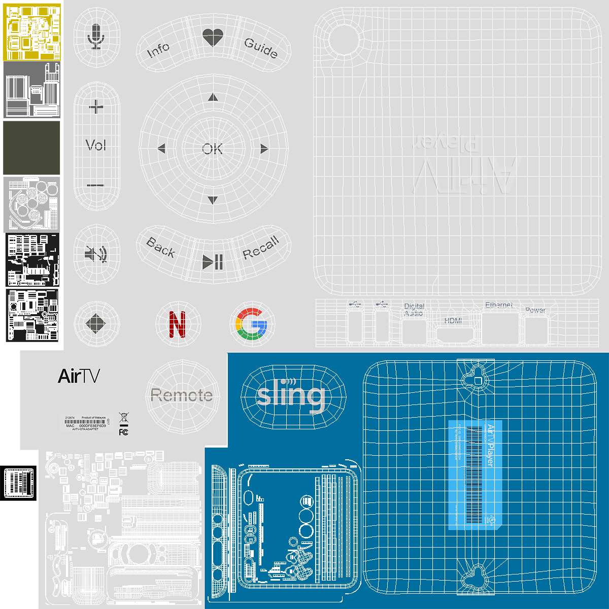 3D AirTV Android TV Player model