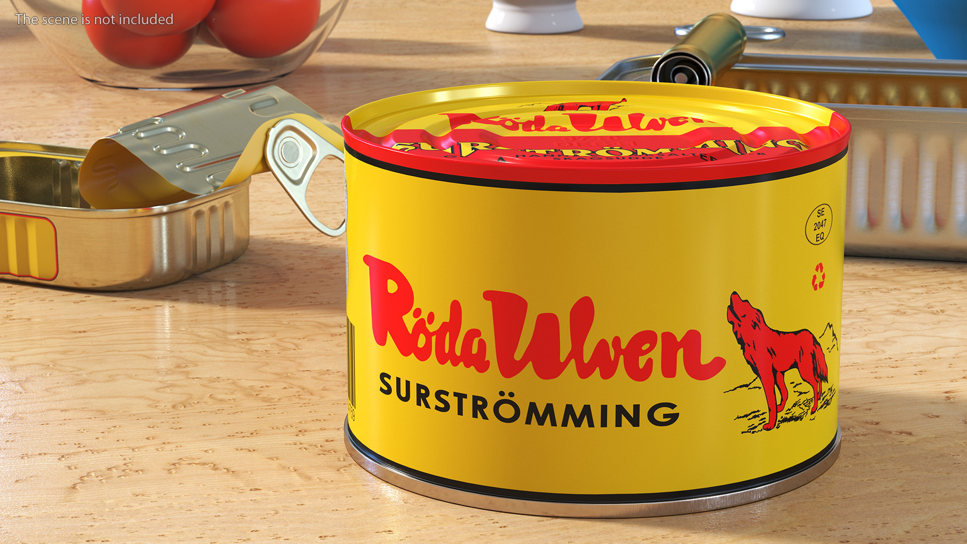 Can of Surstromming Fermented Fish 850g 3D model