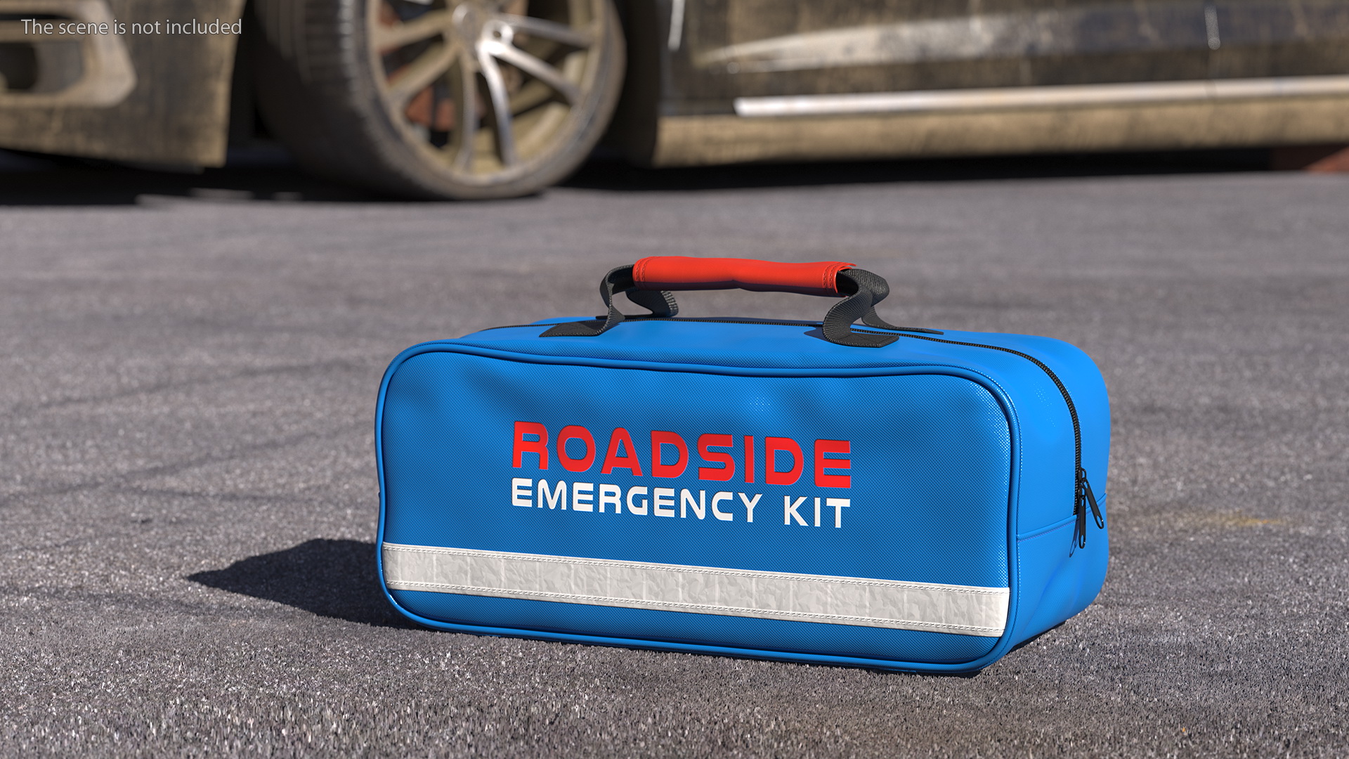 Roadside Emergency Assistance Kit Bag Closed 3D model