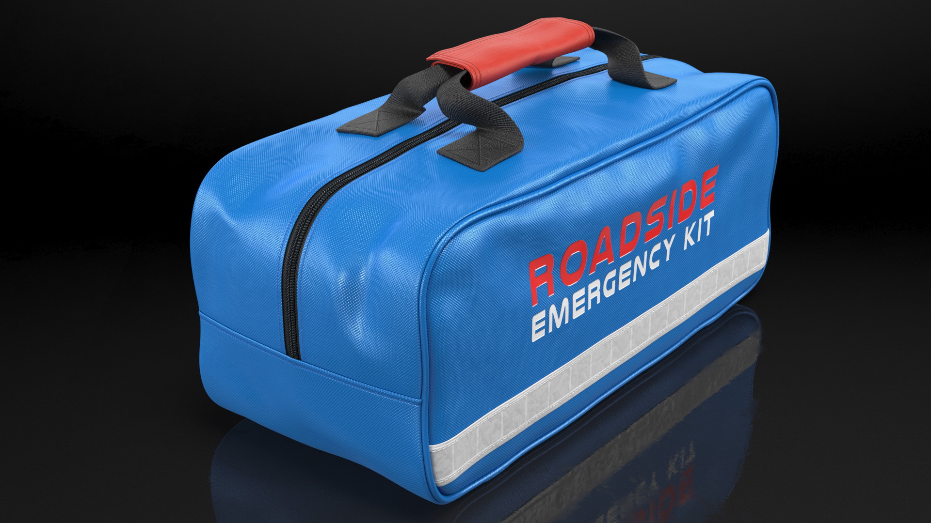 Roadside Emergency Assistance Kit Bag Closed 3D model