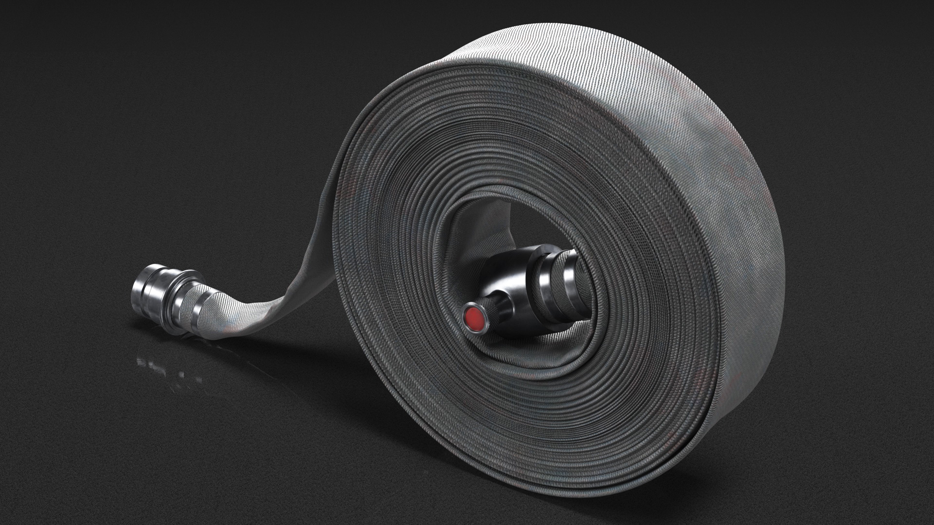 Rolled Up Fire Hose Used 3D model