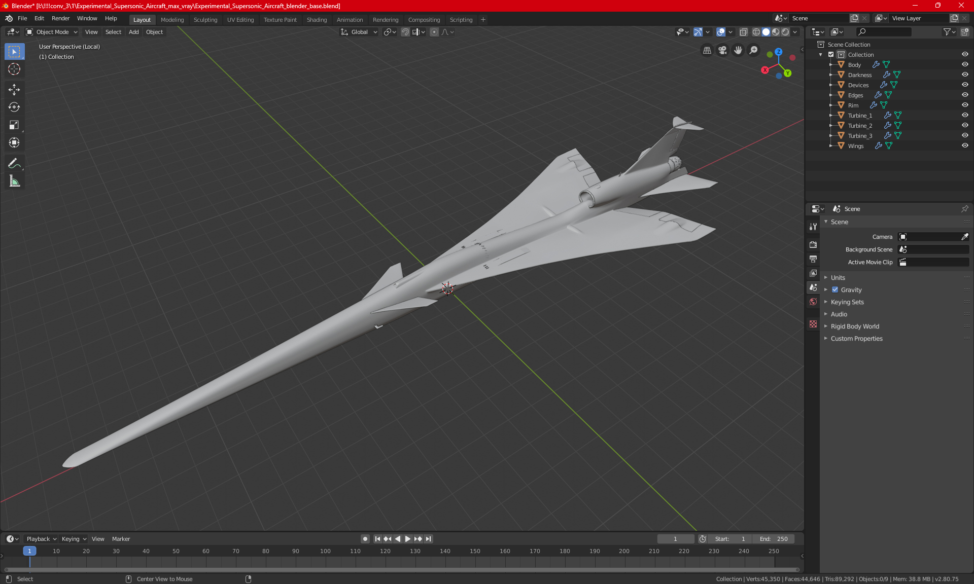 3D Quiet Supersonic Transport