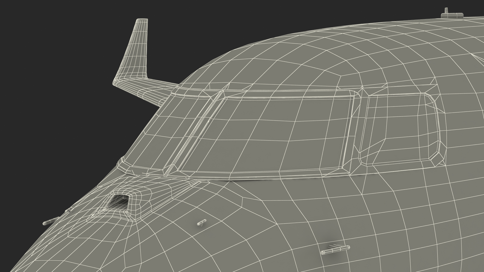 3D Large Private Jet Rigged for Cinema 4D model