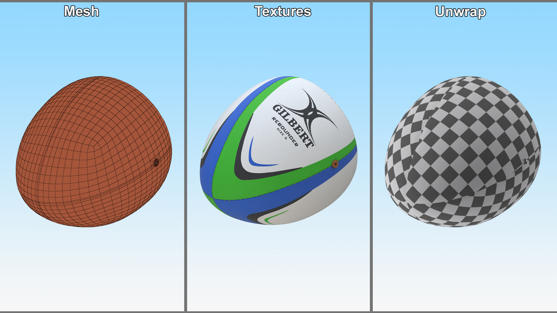 3D Rugby Reflex Training Ball