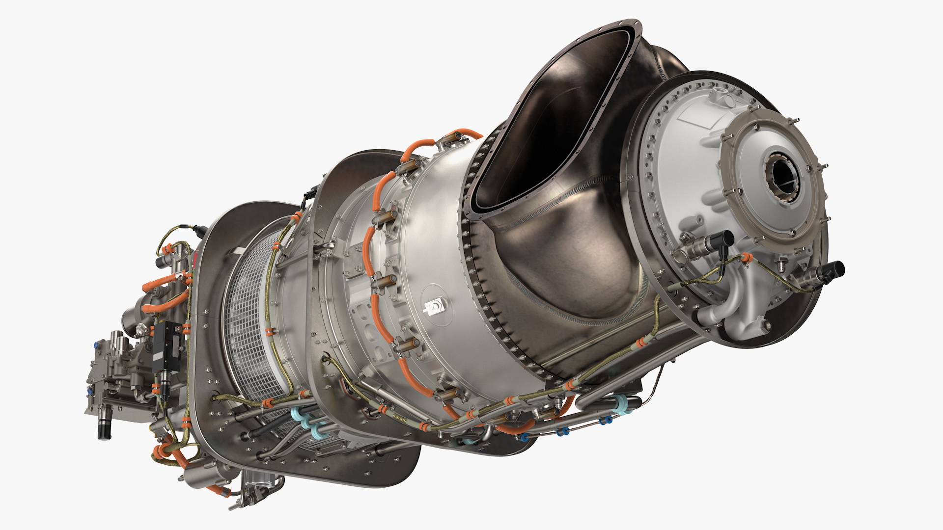 3D model Pratt and Whitney PT6C Turboshaft Engine