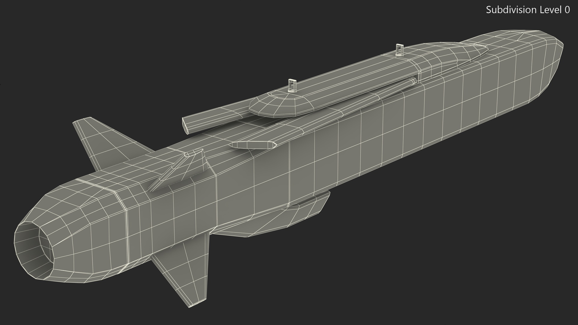 3D model Rocketsan SOM-J Cruise Missile