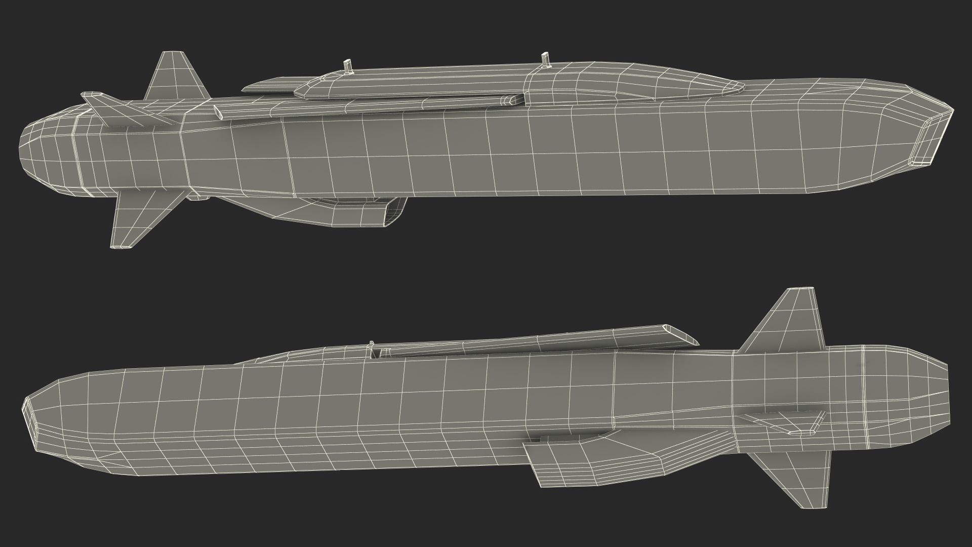 3D model Rocketsan SOM-J Cruise Missile