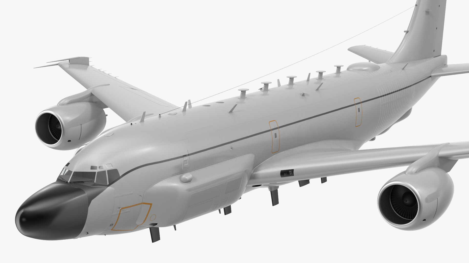 3D model Boeing RC-135 Large Reconnaissance Aircraft Flight