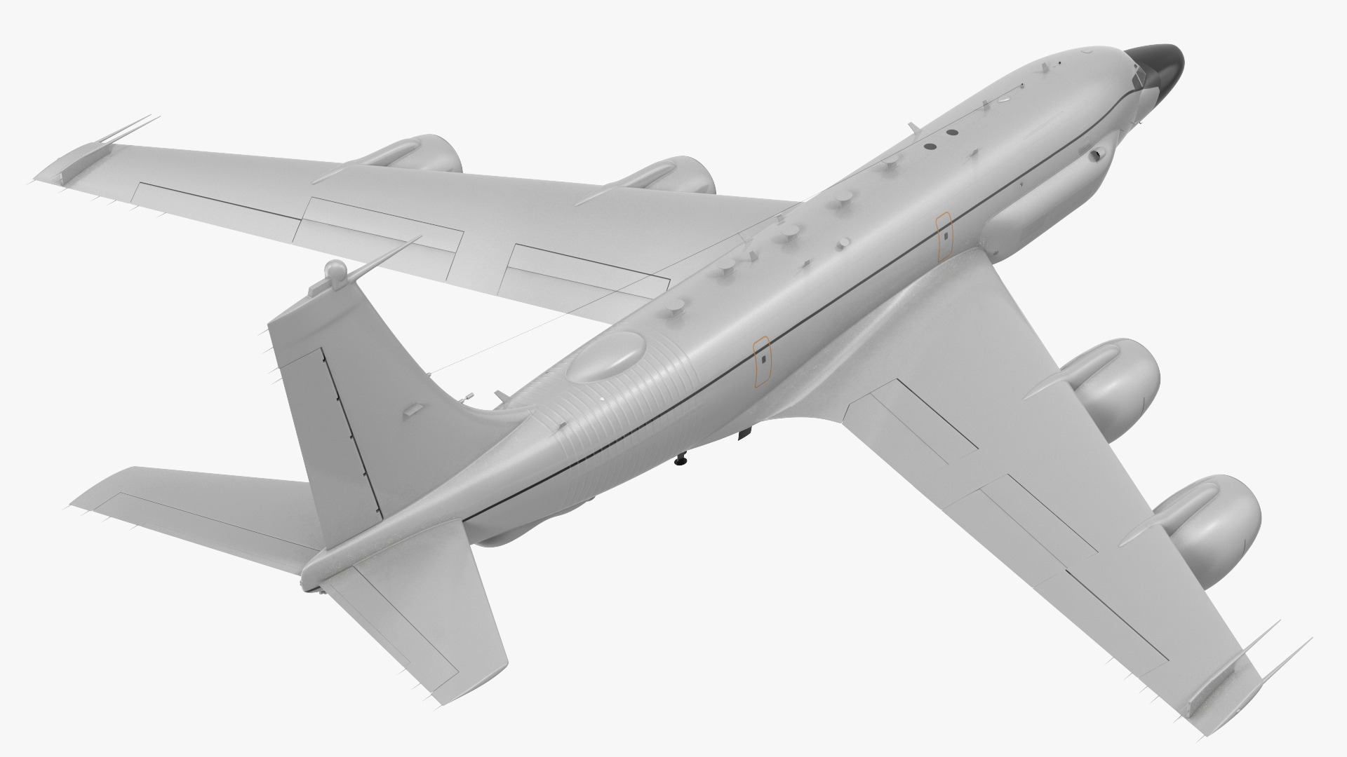 3D model Boeing RC-135 Large Reconnaissance Aircraft Flight