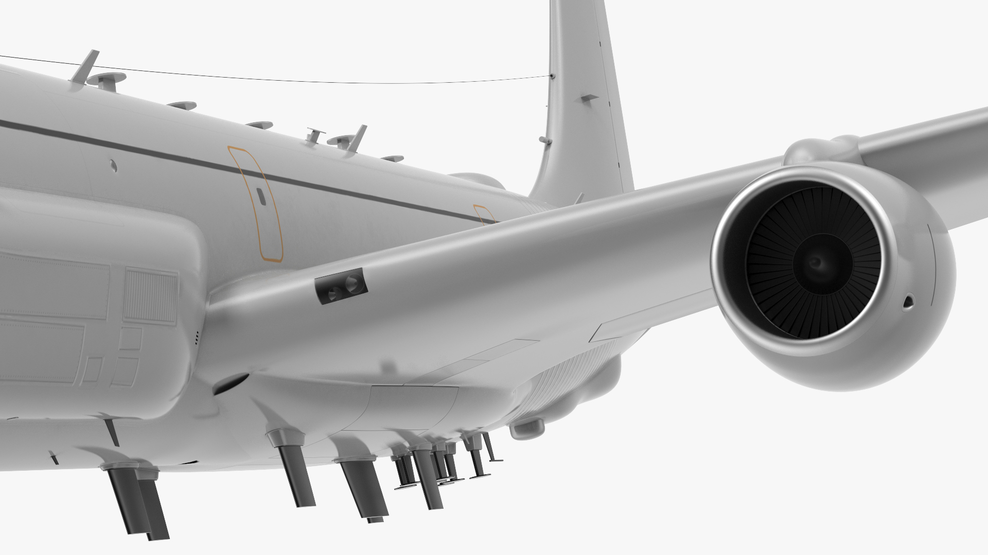 3D model Boeing RC-135 Large Reconnaissance Aircraft Flight