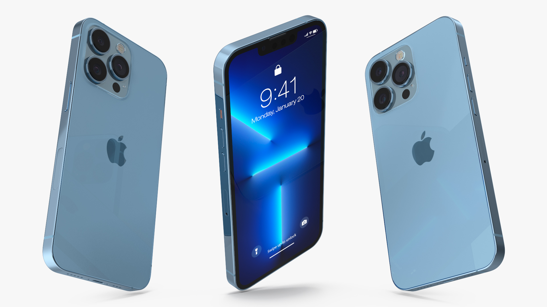 3D Apple iPhone 13 Pro Sierra Blue