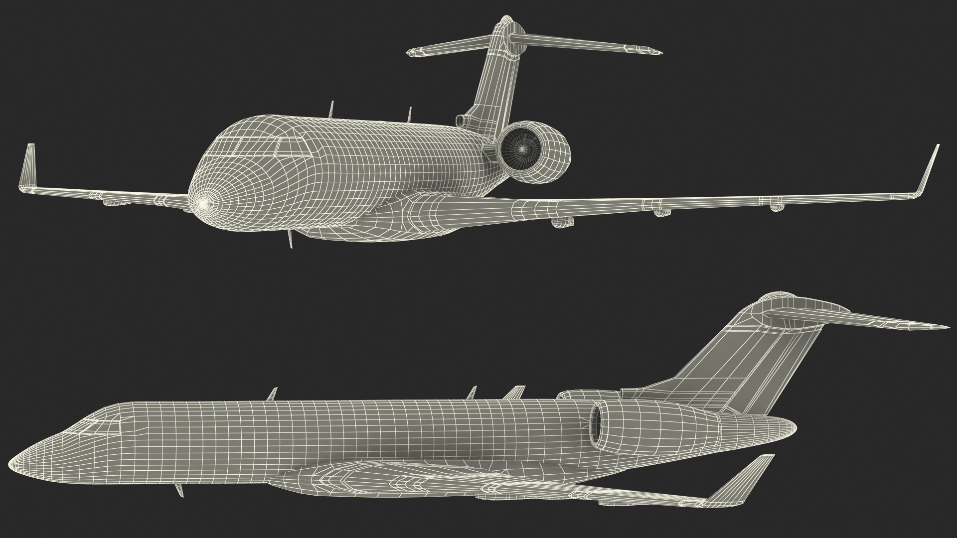 Business Jet Scale Model 3D model