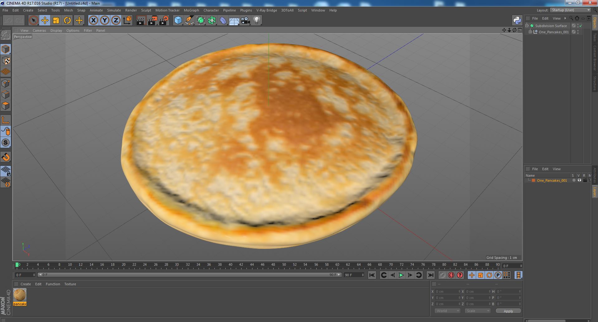 One Pancakes 3D