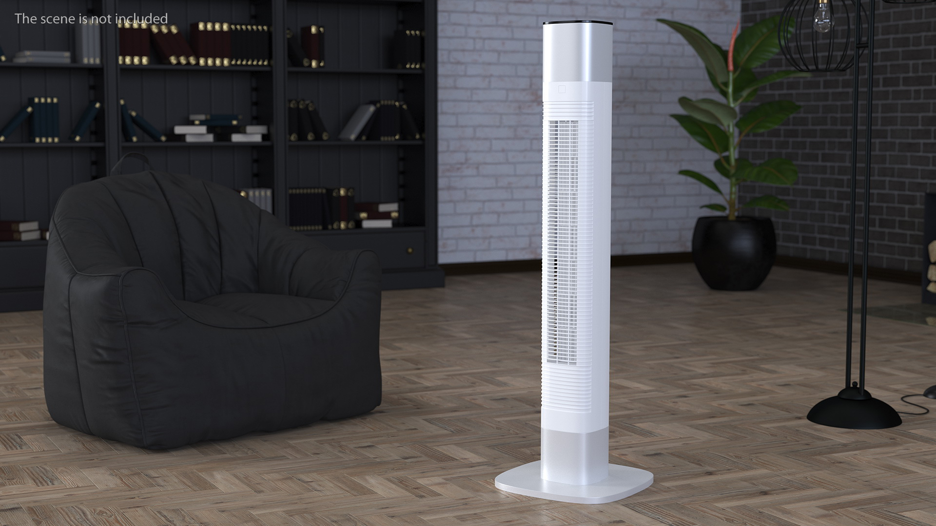 3D model Tower Fan White