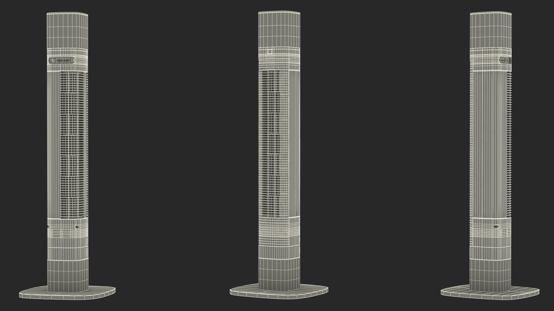 3D model Tower Fan White