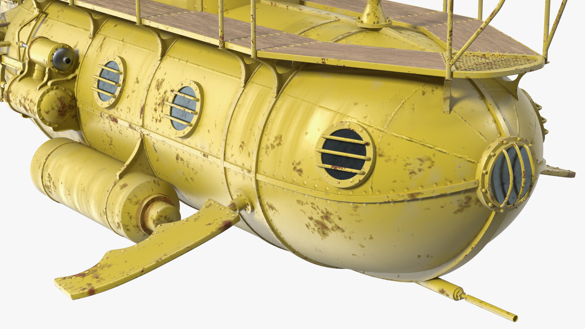 3D model Old Yellow Submarine